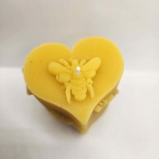 SAVAGE BEE-CHES® Heart and Bees Beeswax Candle – 5.9 oz