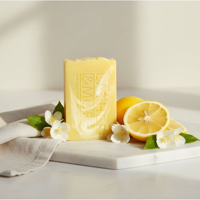 Lather and More! White Jasmine and Pineapple Soap Soap Dark Gray