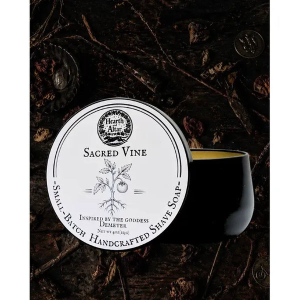 Hearth and Altar Hearth and Altar Sacred Vine - Shave Soap 4 Oz Shaving & Grooming Black