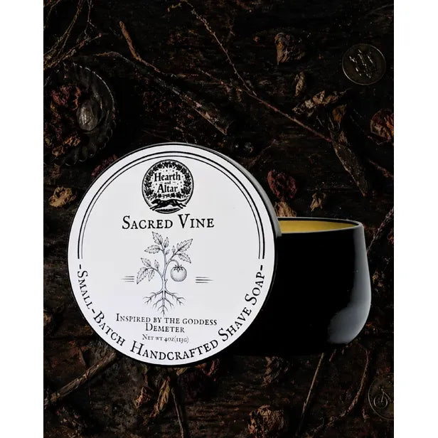 Hearth and Altar Hearth and Altar Sacred Vine - Shave Soap 4 Oz Shaving & Grooming Black