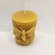 SAVAGE BEE-CHES® Dragonfly on Flowers Beeswax Candle – 3.7 oz