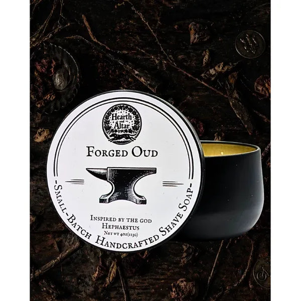 Hearth and Altar Hearth and Altar Forged Oud - Shave Soap 4 Oz Shaving & Grooming Black