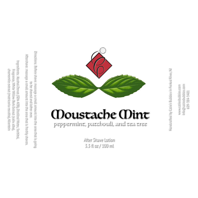 Catie's Bubbles Moustache Mint Shaving Collection