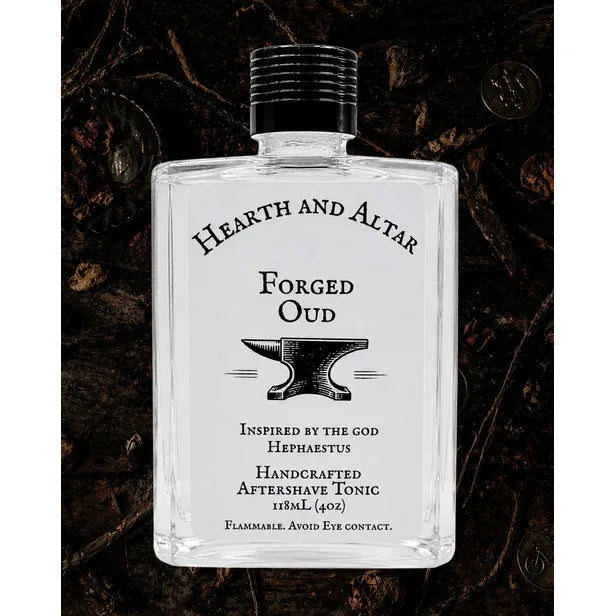 Hearth and Altar Herarth And Altar Forged Oud - Aftershave Tonic 4 Oz Shaving & Grooming Black