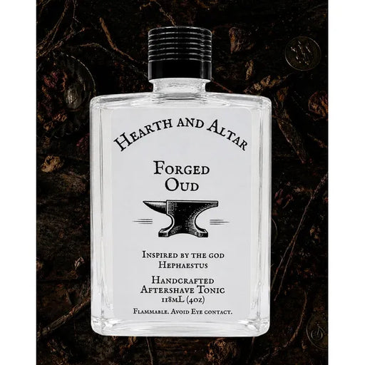 Hearth and Altar Herarth And Altar Forged Oud - Aftershave Tonic 4 Oz Shaving & Grooming Black