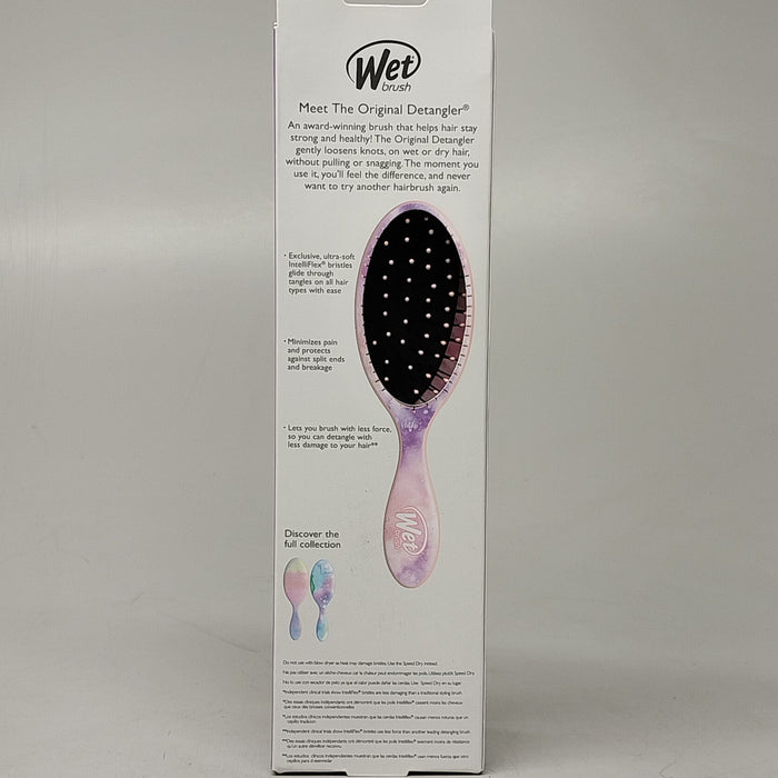 Paywut - Wet Brush (4 Pack) Original Detangler Hair Brush Pink / Purple Watermark Pattern