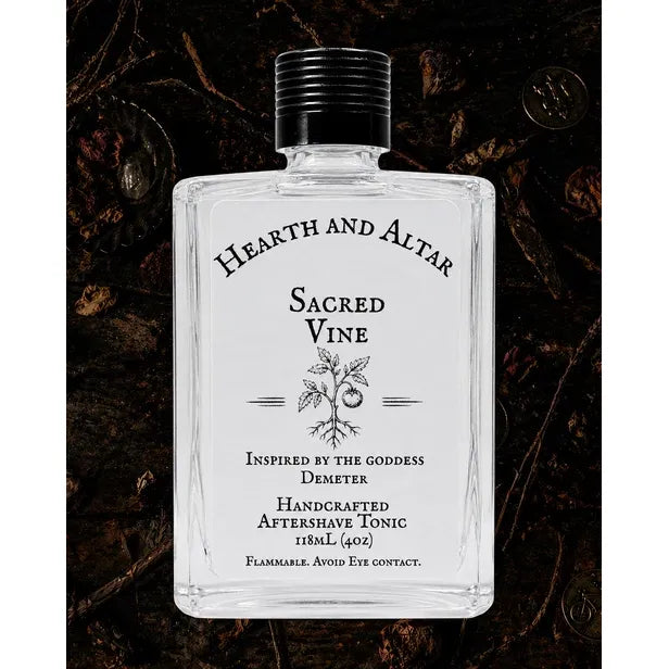 Hearth and Altar Hearth and Altar Sacred Vine - Aftershave Tonic 4 Oz Shaving & Grooming Black