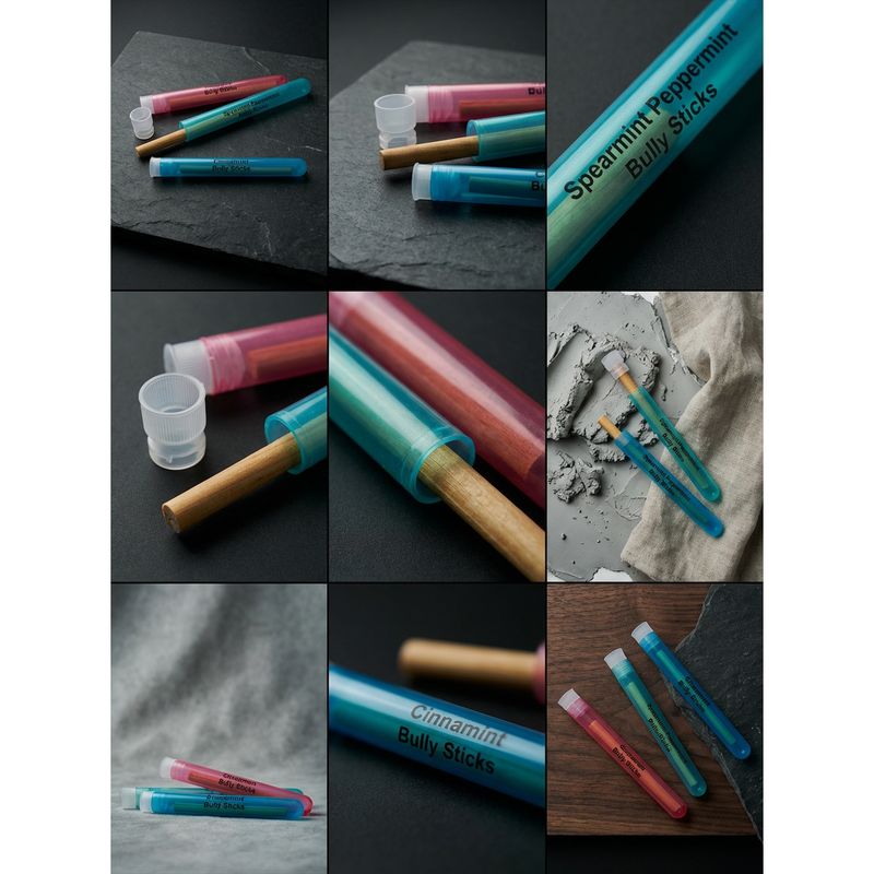 BiteMyWood Bully Stick 4" - Revolutionary All Natural Birchwood Flavored Human Chewing Sticks | BiteMyWood Toothpicks