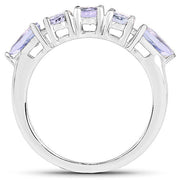 Bids.com 2.33 Carat Genuine Tanzanite .925 Sterling Silver Ring Rings