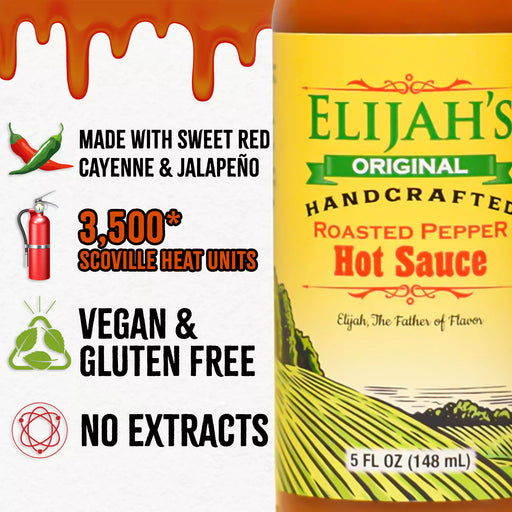 Elijah's Xtreme Roasted Cayenne & Jalapeño Pepper Sauce Hot Sauce White Smoke