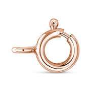 Bids.com 10K Rose and White Gold Plated .925 Sterling Silver 1/4 Cttw Miracle-Set Champagne Diamond Triple Circle 18" Necklace (I2-I3 Clarity) Necklaces