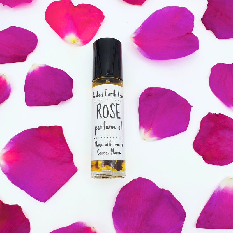 Rooted Earth Farm + Apothecary Rose Perfume Oil Organic Perfumes
