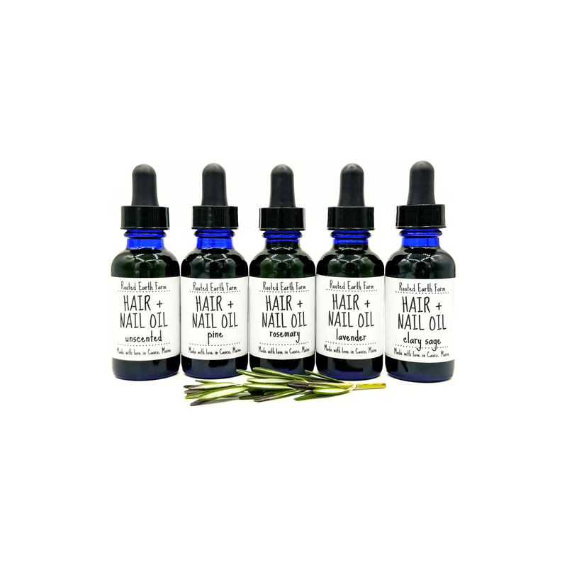 Rooted Earth Farm + Apothecary Herbal Hair + Nail Oil Hair + Nail Care