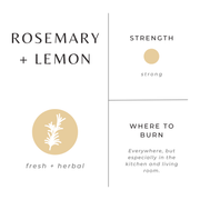 Slow North Rosemary + Lemon - Signature Candle Frosted Candles