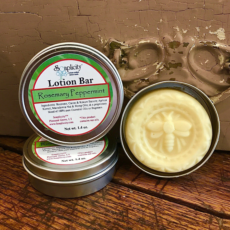 Soaplicity Rosemary Peppermint Lotion Bar Lotion Bar