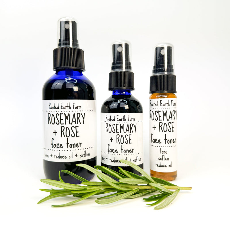 Rooted Earth Farm + Apothecary Rose + Rosemary Face Toner Face Toners