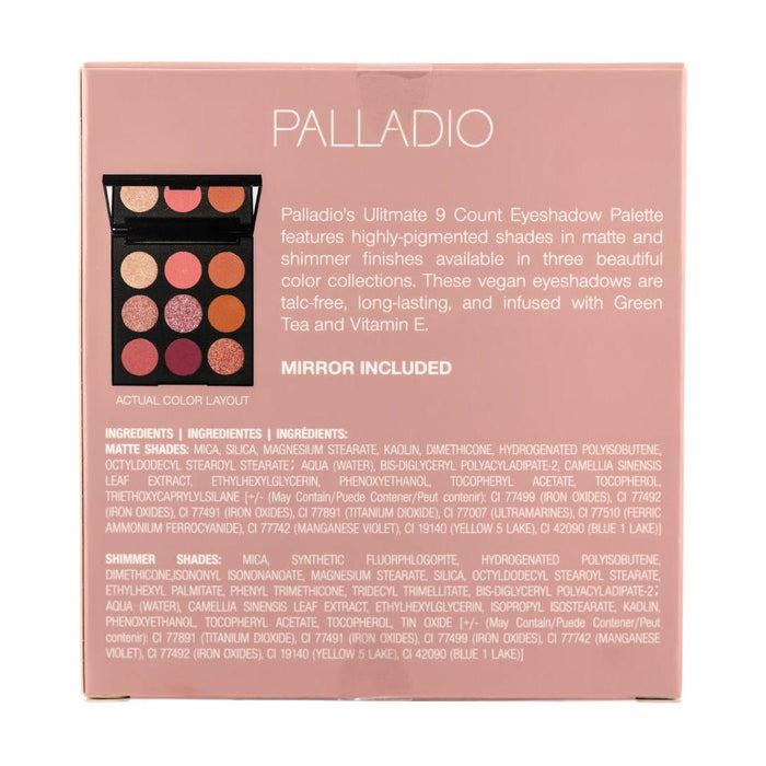 Palladio - Ultimate 9 Count Eyeshadow Palette