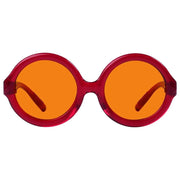 eyekeeper.com Round 100% Blue Light Blocking Orange Glasses Metalless Screwless R2313-B98 Eyeglasses