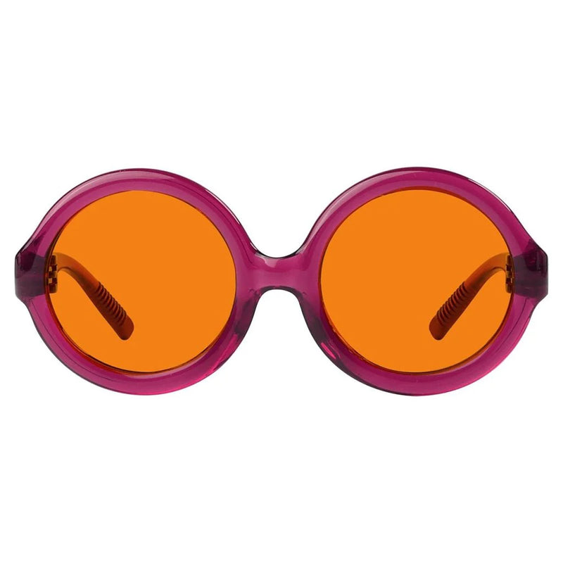 eyekeeper.com Round 100% Blue Light Blocking Orange Glasses Metalless Screwless R2313-B98 Eyeglasses