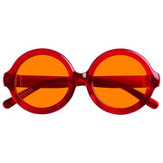 eyekeeper.com Round 100% Blue Light Blocking Orange Glasses Metalless Screwless R2313-B98 Eyeglasses