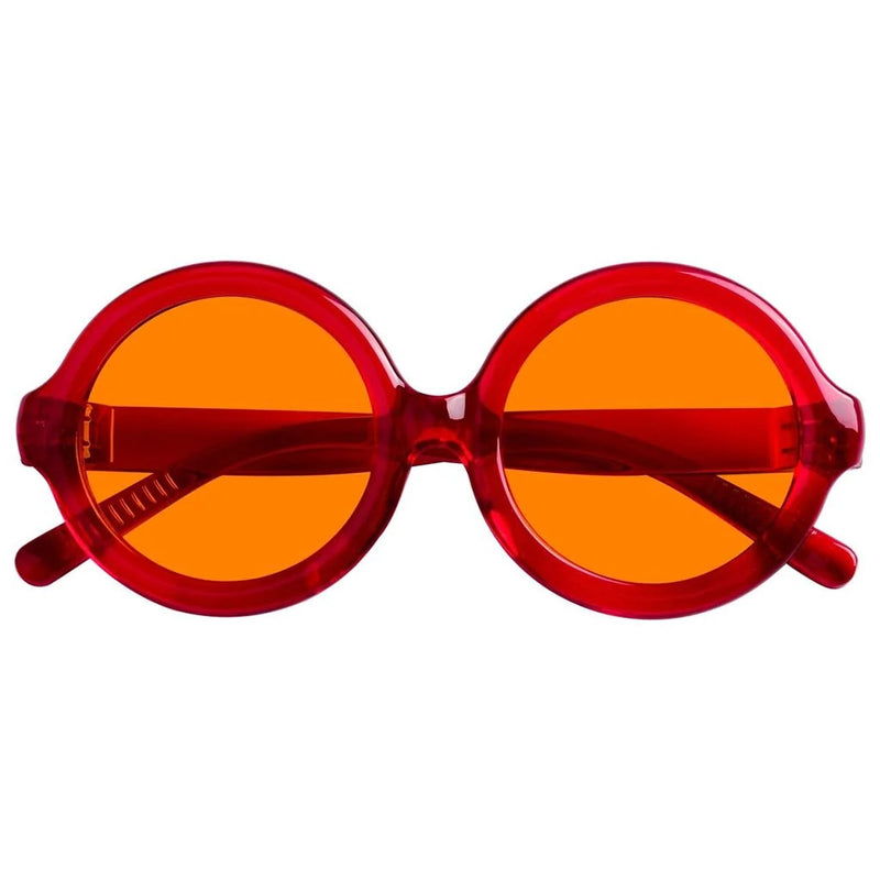 eyekeeper.com Round 100% Blue Light Blocking Orange Glasses Metalless Screwless R2313-B98 Eyeglasses