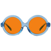 eyekeeper.com Round 100% Blue Light Blocking Orange Glasses Metalless Screwless R2313-B98 Eyeglasses