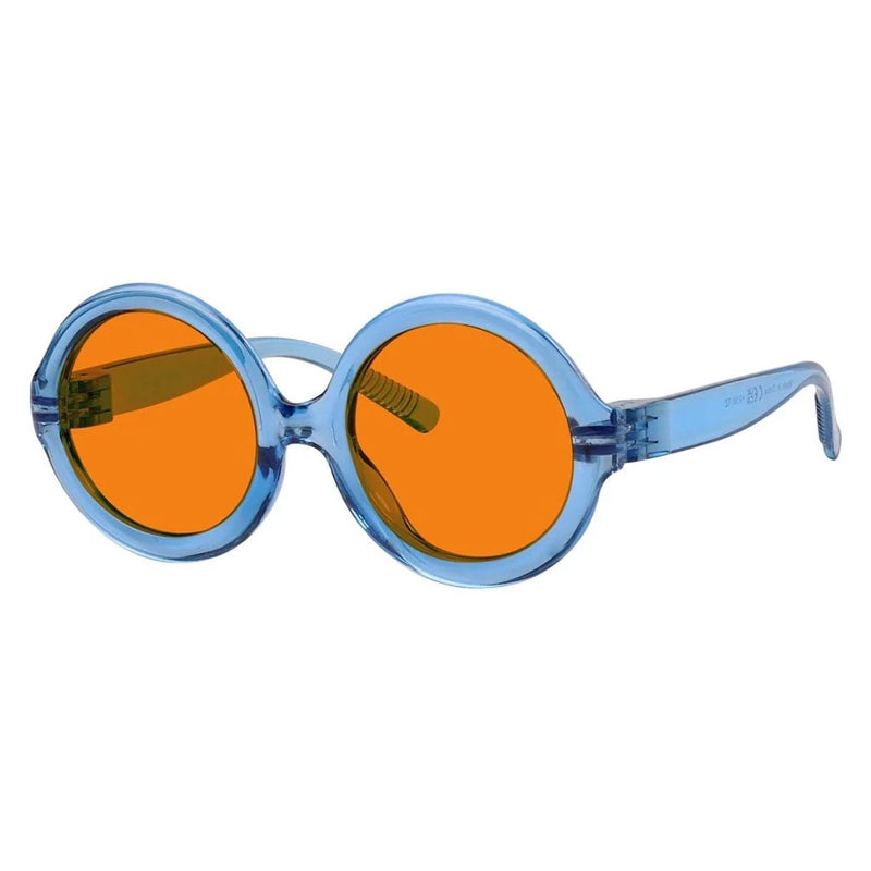 eyekeeper.com Round 100% Blue Light Blocking Orange Glasses Metalless Screwless R2313-B98 Eyeglasses