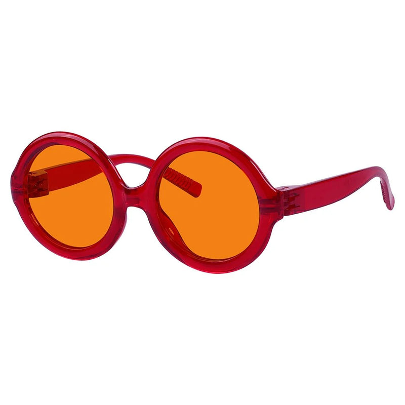 eyekeeper.com Round 100% Blue Light Blocking Orange Glasses Metalless Screwless R2313-B98 Eyeglasses