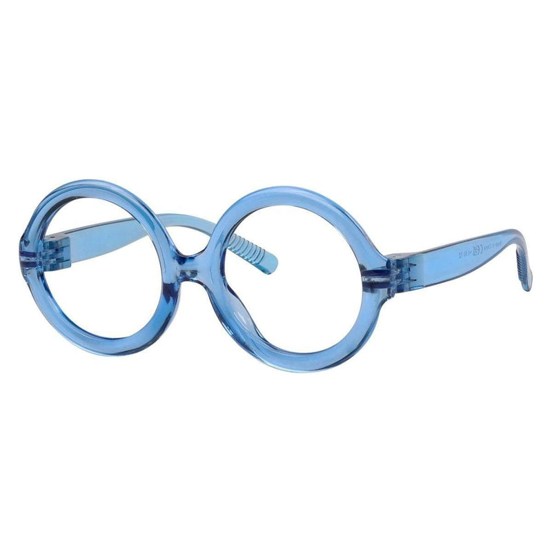 eyekeeper.com Round 30% Blue Light Blocking Metalless Screwless Glasses R2313-B15 Eyeglasses
