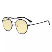 eyekeeper.com Round Anti Blue Light Glasses Yellow Lenses Eyewear LX19029-BB60 Eyeglasses