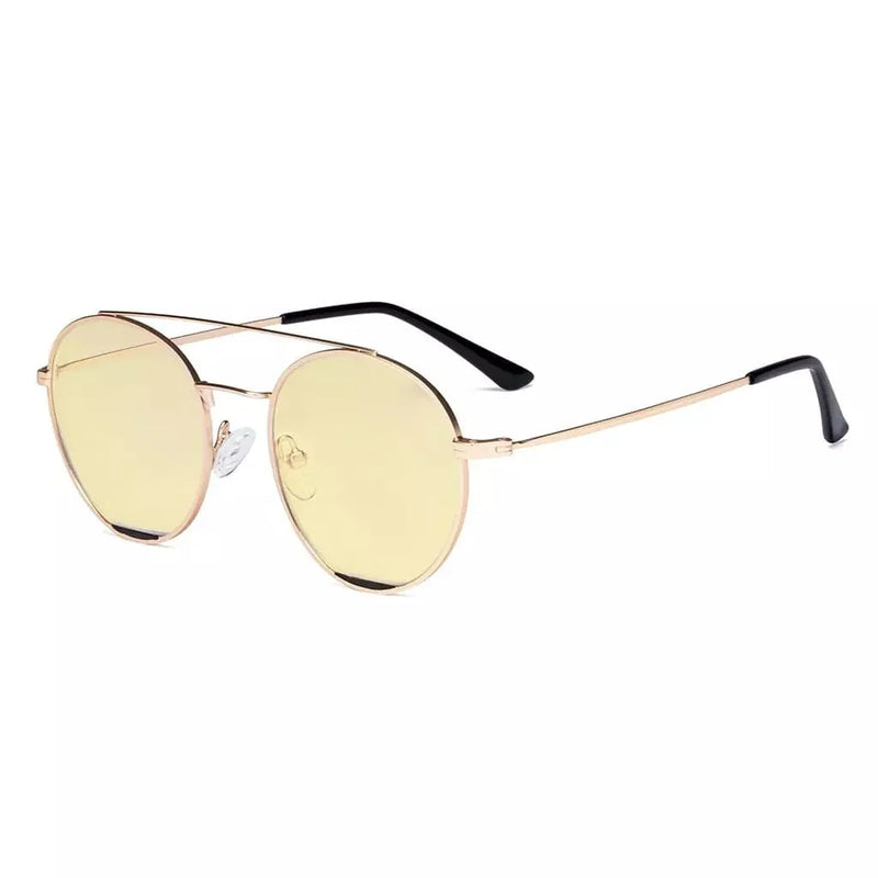 eyekeeper.com Round Anti Blue Light Glasses Yellow Lenses Eyewear LX19029-BB60 Eyeglasses