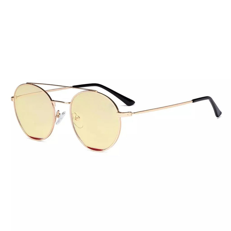 eyekeeper.com Round Anti Blue Light Glasses Yellow Lenses Eyewear LX19029-BB60 Eyeglasses