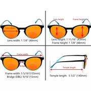 eyekeeper.com Round Bifocal Blue Light Blocking Readers Nighttime DSS005 Eyeglasses