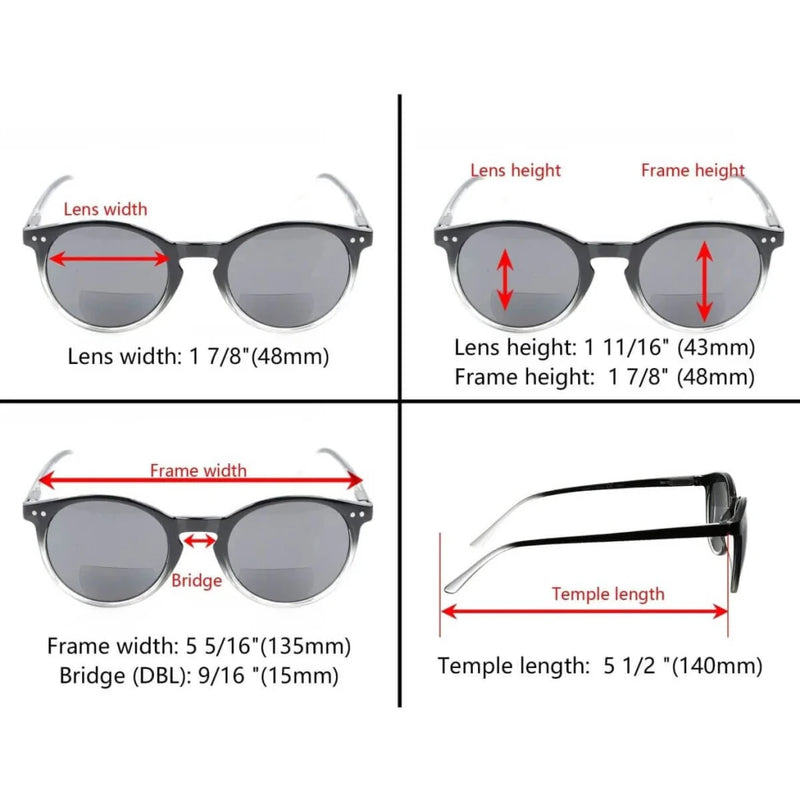 eyekeeper.com Round Bifocal Reading Sunglasses S005 Eyeglasses