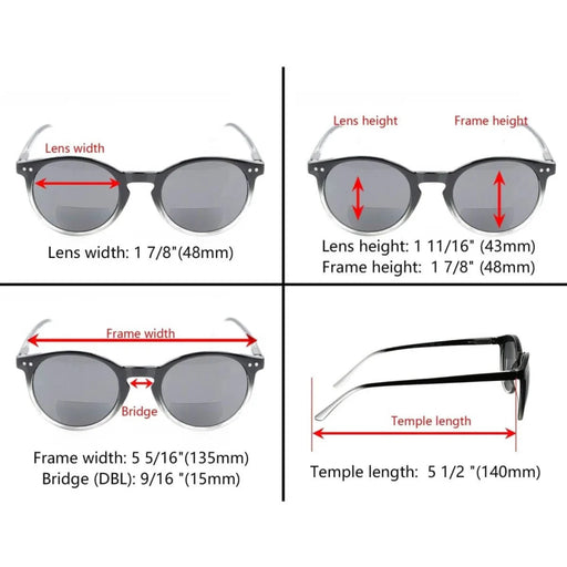 eyekeeper.com Round Bifocal Reading Sunglasses S005 Eyeglasses
