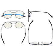 eyekeeper.com Round Blue Light Filter Eyeglasses LX19029-BB40 Eyeglasses