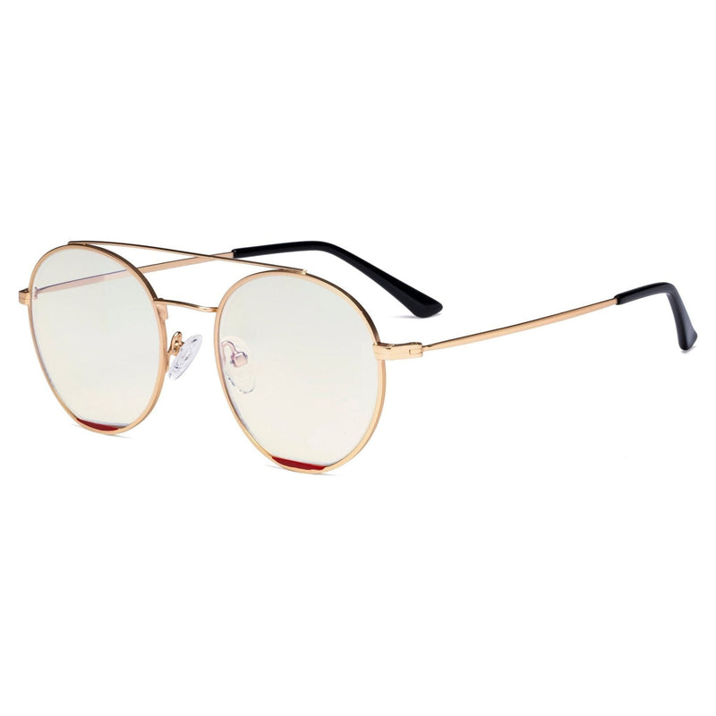 eyekeeper.com Round Blue Light Filter Eyeglasses LX19029-BB40 Eyeglasses