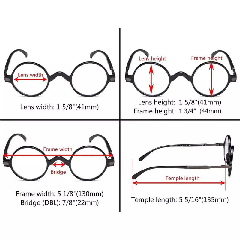 eyekeeper.com Round Reading Glasses R077B Eyeglasses