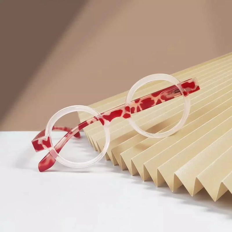 eyekeeper.com Round Reading Glasses with Tortoise Temples Unique Fun Readers R2007Z Eyeglasses