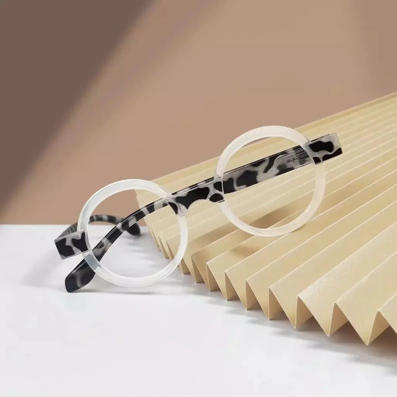 eyekeeper.com Round Reading Glasses with Tortoise Temples Unique Fun Readers R2007Z Eyeglasses