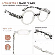 eyekeeper.com Round Reading Glasses with Tortoise Temples Unique Fun Readers R2007Z Eyeglasses