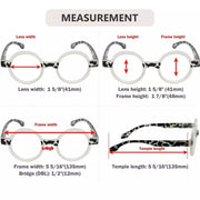 eyekeeper.com Round Reading Glasses with Tortoise Temples Unique Fun Readers R2007Z Eyeglasses