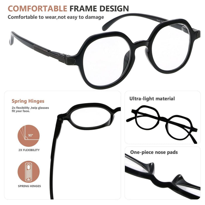 Eyekeeper.Com - Designer Round Glasses For Women Men Retro R2008