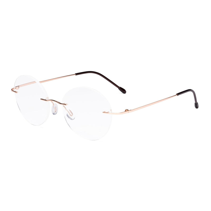 eyekeeper.com Round Rimless Reading Glasses RWK9910 Eyeglasses
