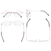eyekeeper.com Round Rimless Reading Glasses RWK9910 Eyeglasses