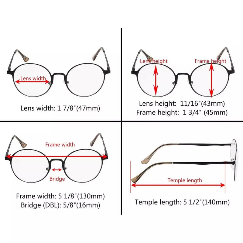 eyekeeper.com Round Vintage Reading Glasses Full Rim R15044 Eyeglasses