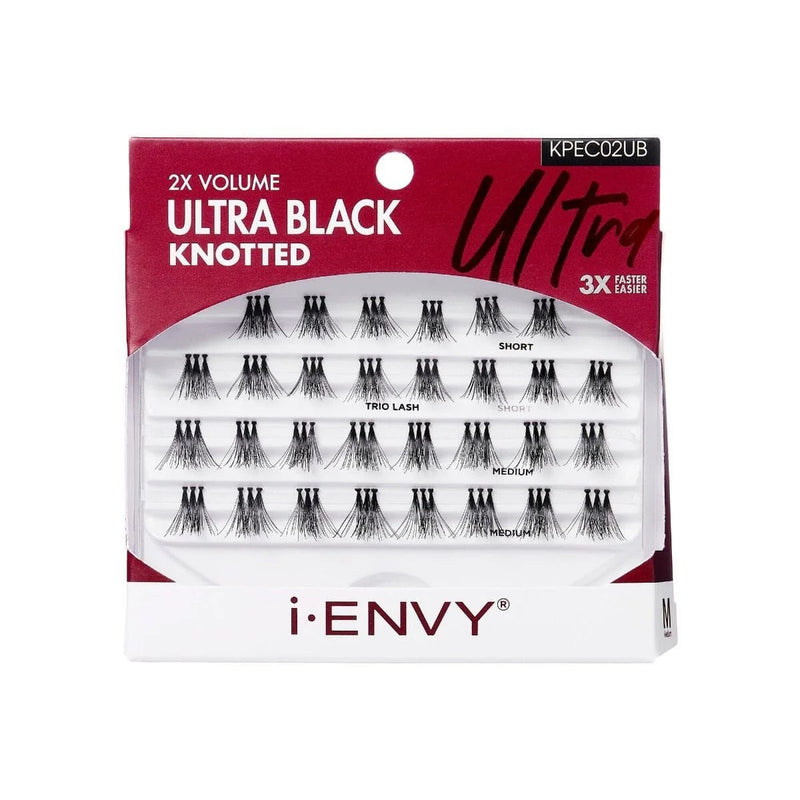 Mill's Beauty Supply Kiss Eyelashes Trio Lash Black Medium False Eyelashes