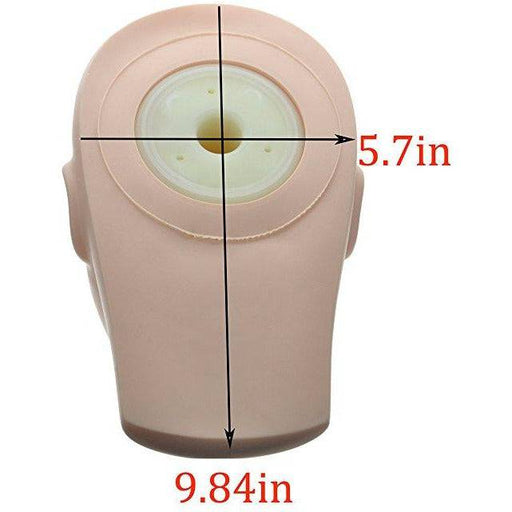 VIP Extensions Rubber Practice Mannequin Manikin Head Eyelashes Makeup Massage Practice