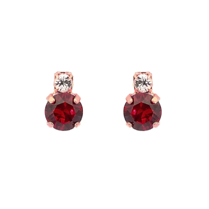 Ruby Birthstone Stud Earrings