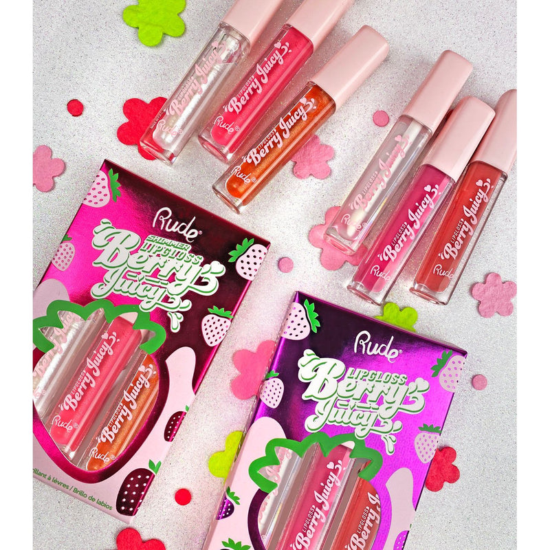Rude Cosmetics Berry Juicy Lip Gloss Set Lip Gloss